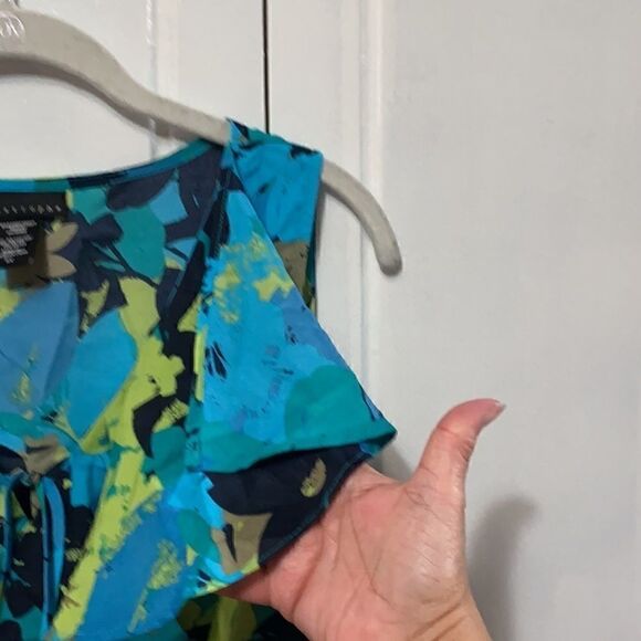 NWT Apostrophe Print Top Blouse Sleeveless size S - Picture 5 of 10